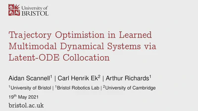 Trajectory Optimisation in Learned Multimodal Dynamical Systems via Latent-ODE Collocation featured image